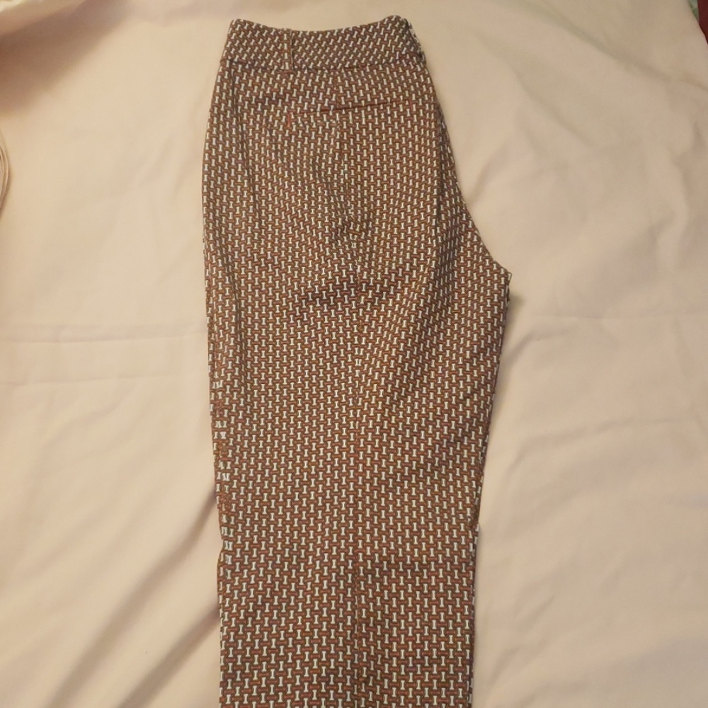 Ann Taylor Printed Capri Pants